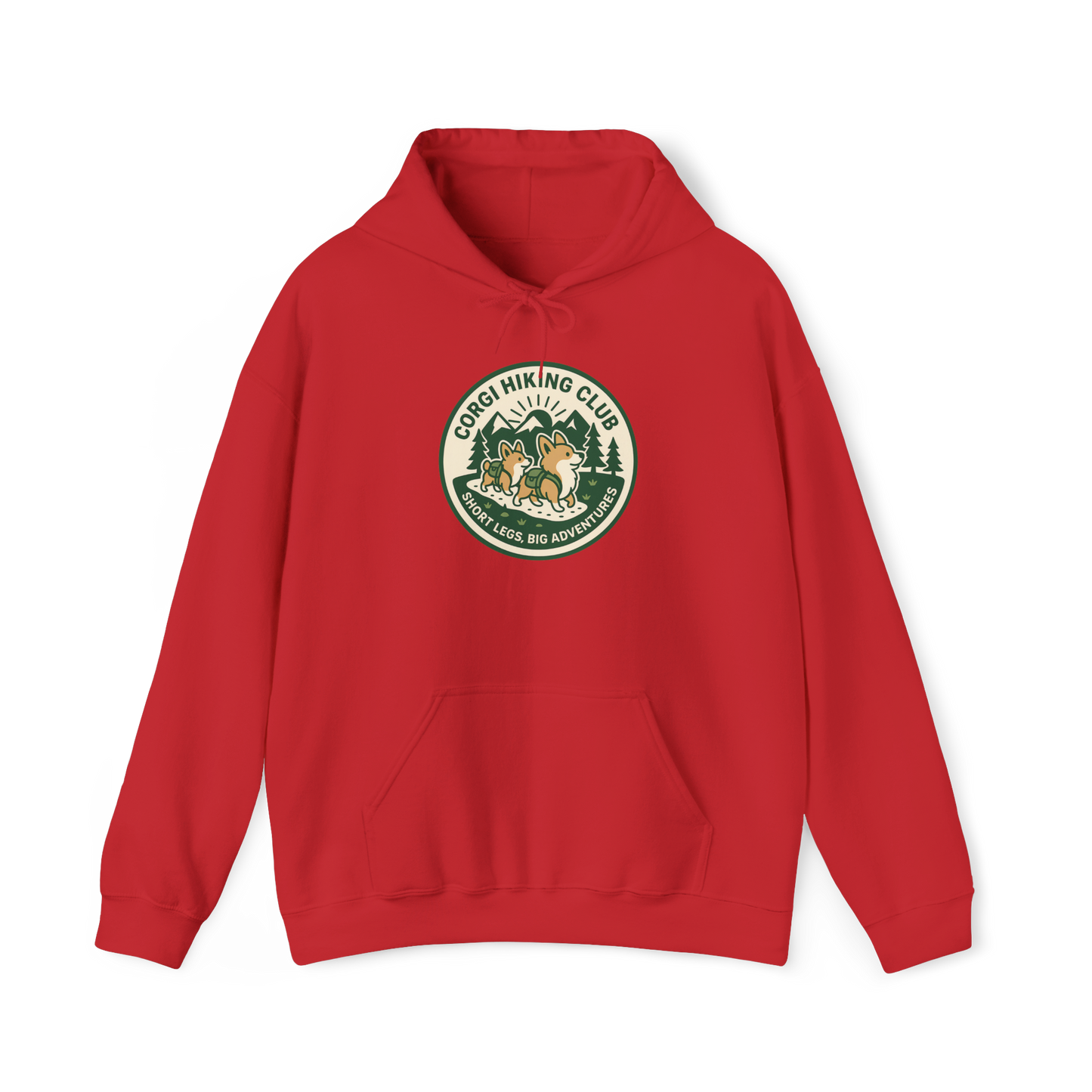Corgi Hiking Club Hoodie — Corgi Dog Lover Outdoor Sweatshirt