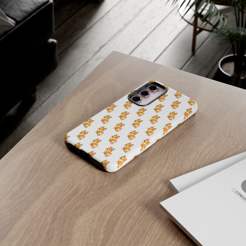 Cute Orange Corgi Pattern Tough Phone Case