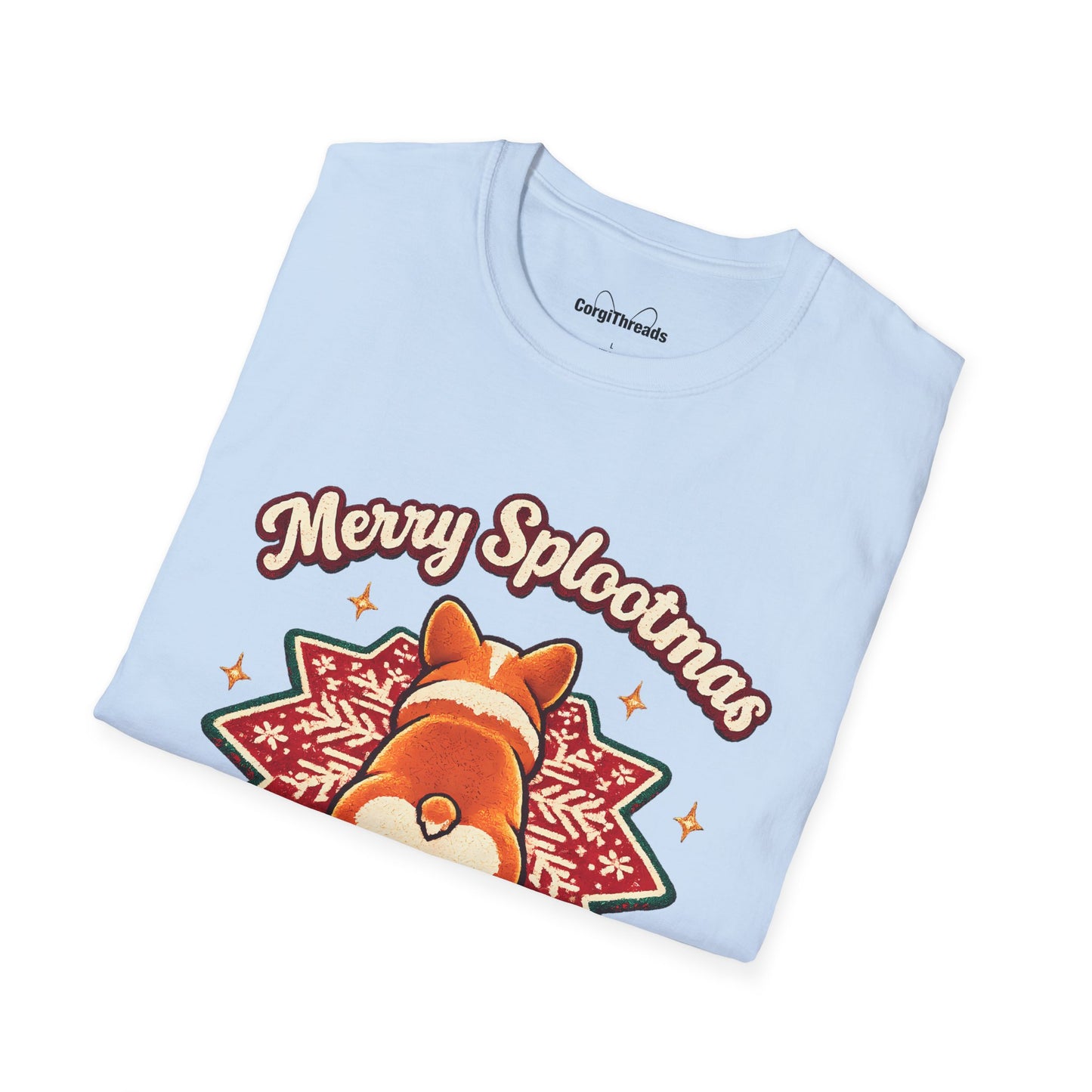 Merry Splootmas Corgi T-Shirt — Cute Holiday Tee