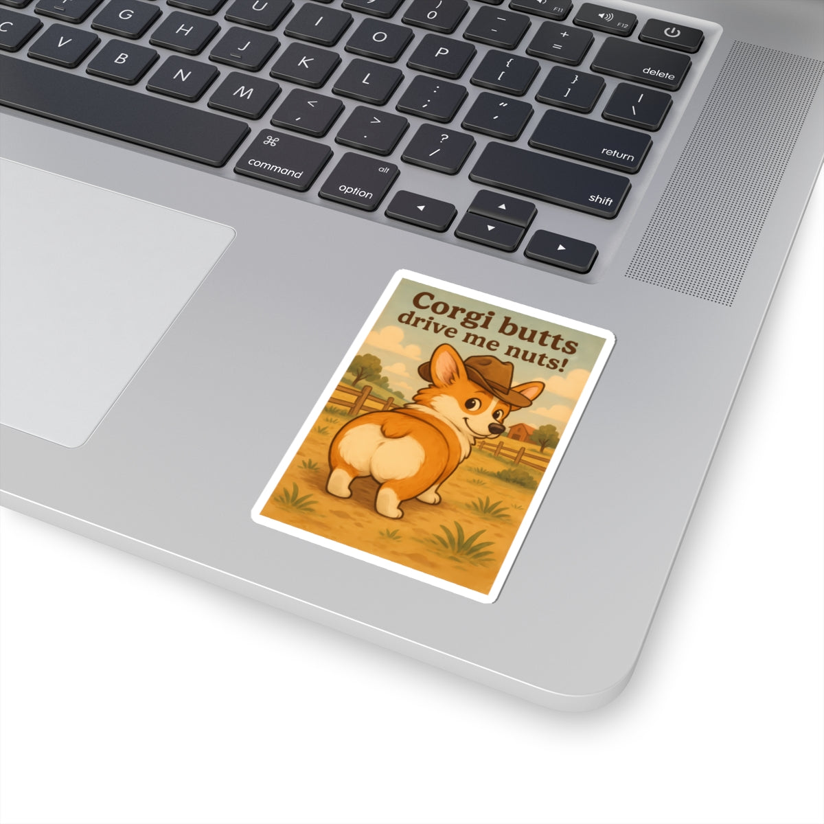 Corgi Butts Drive Me Nuts! Kiss-Cut Sticker