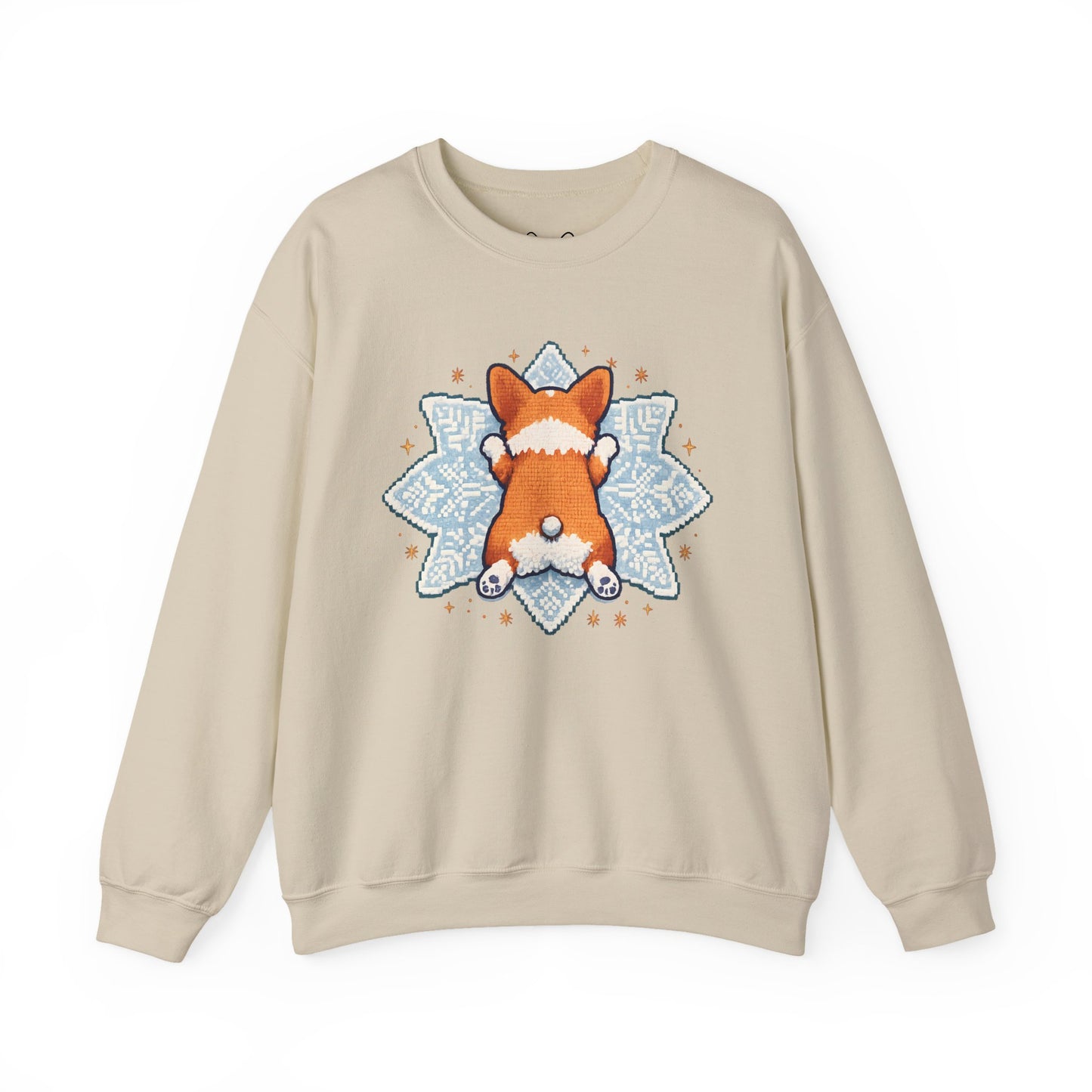 Corgi Sploot Mandala Sweatshirt — Cute Dog Christmas Crewneck