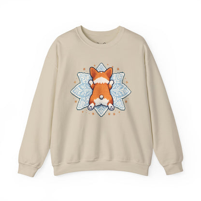 Corgi Sploot Mandala Sweatshirt — Cute Dog Christmas Crewneck