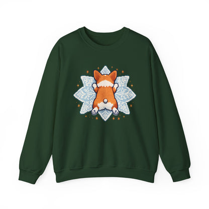 Corgi Sploot Mandala Sweatshirt — Cute Dog Christmas Crewneck