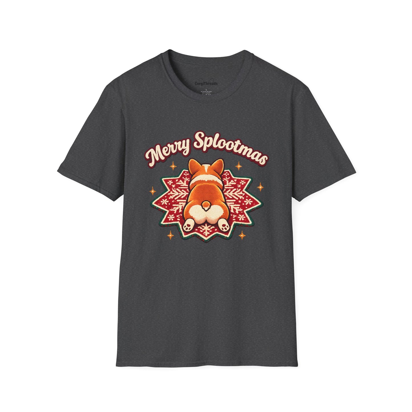 Merry Splootmas Corgi T-Shirt — Cute Holiday Tee