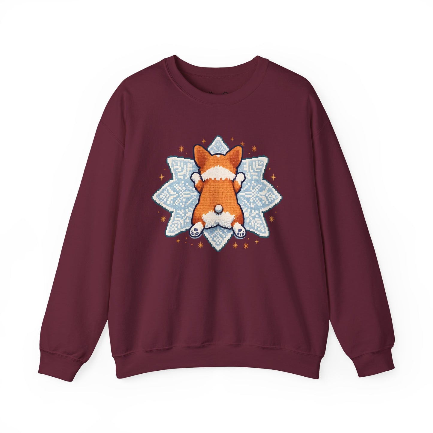Corgi Sploot Mandala Sweatshirt — Cute Dog Christmas Crewneck