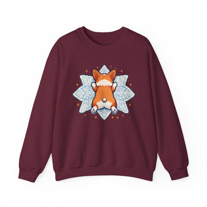 Corgi Sploot Mandala Sweatshirt — Cute Dog Christmas Crewneck