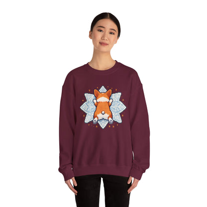 Corgi Sploot Mandala Sweatshirt — Cute Dog Christmas Crewneck