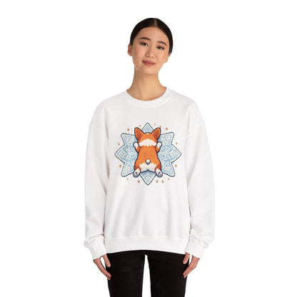 Corgi Sploot Mandala Sweatshirt — Cute Dog Christmas Crewneck