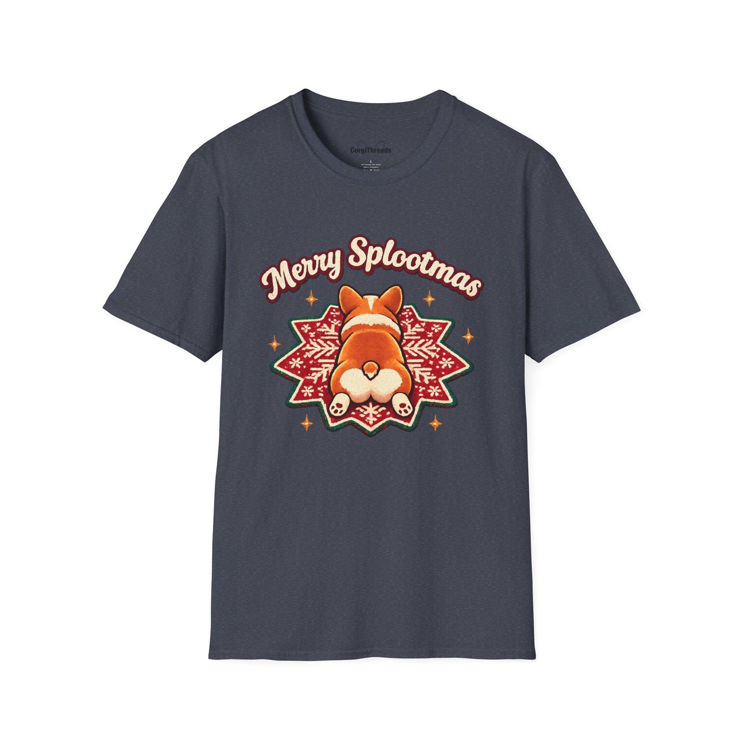 Merry Splootmas Corgi T-Shirt — Cute Holiday Tee