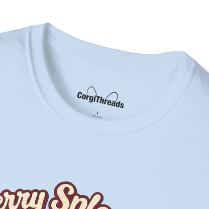 Merry Splootmas Corgi T-Shirt — Cute Holiday Tee