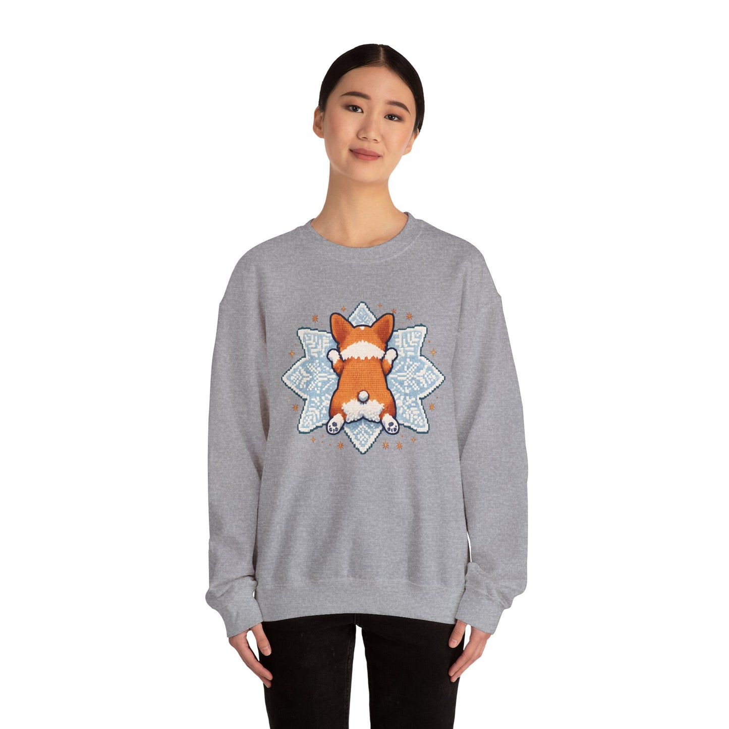 Corgi Sploot Mandala Sweatshirt — Cute Dog Christmas Crewneck