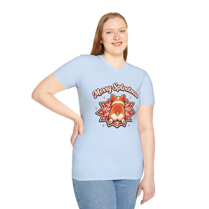 Merry Splootmas Corgi T-Shirt — Cute Holiday Tee