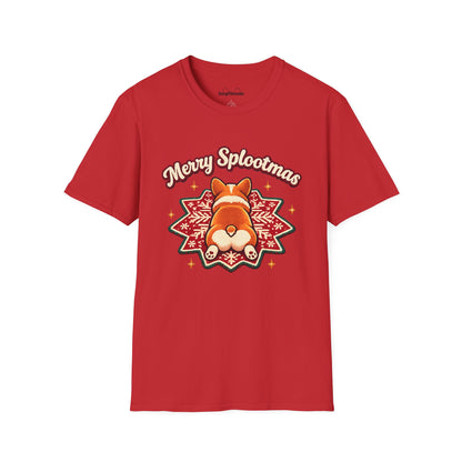 Merry Splootmas Corgi T-Shirt — Cute Holiday Tee