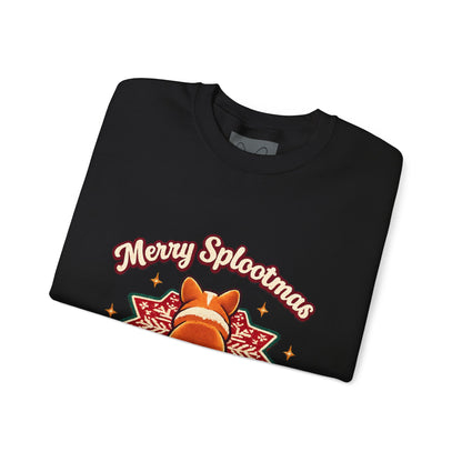 Holiday Corgi Sweatshirt – "Merry Splootmas" Cute Christmas Corgi Crewneck
