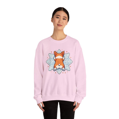 Corgi Sploot Mandala Sweatshirt — Cute Dog Christmas Crewneck