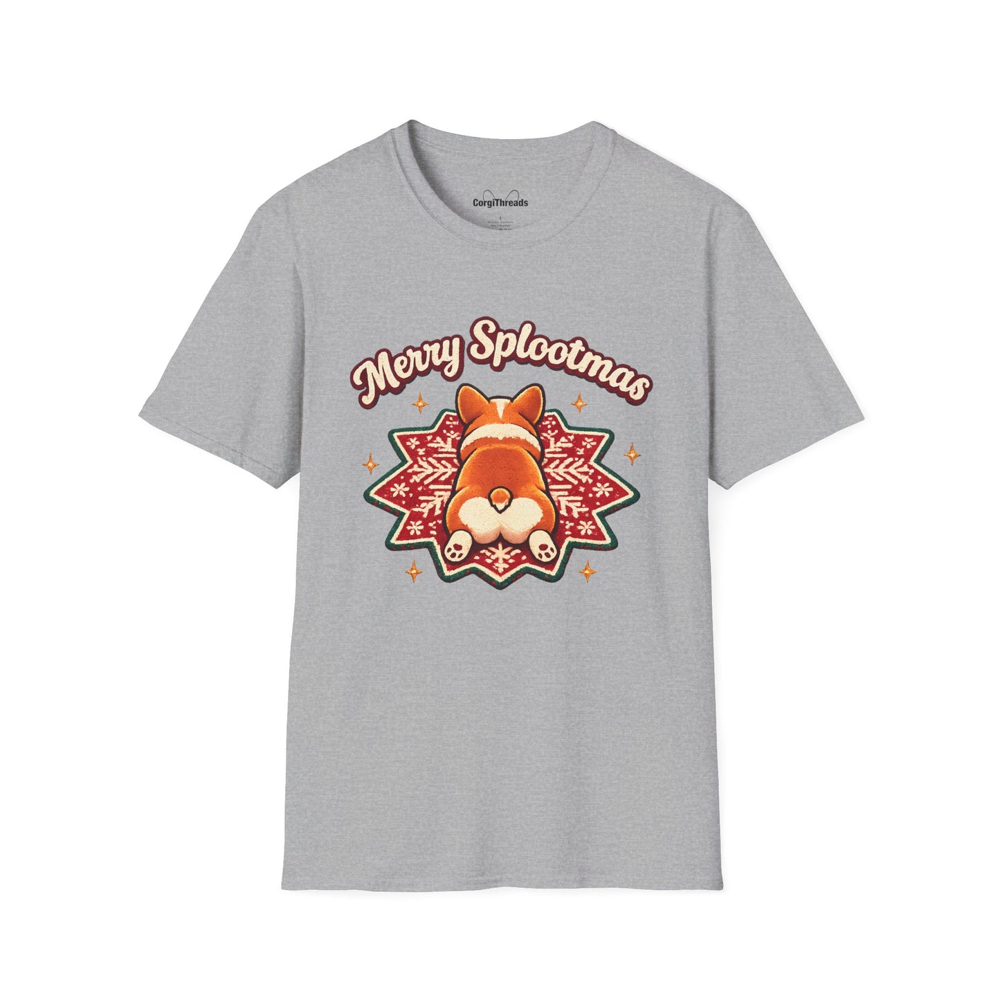 Merry Splootmas Corgi T-Shirt — Cute Holiday Tee