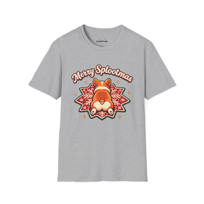 Merry Splootmas Corgi T-Shirt — Cute Holiday Tee