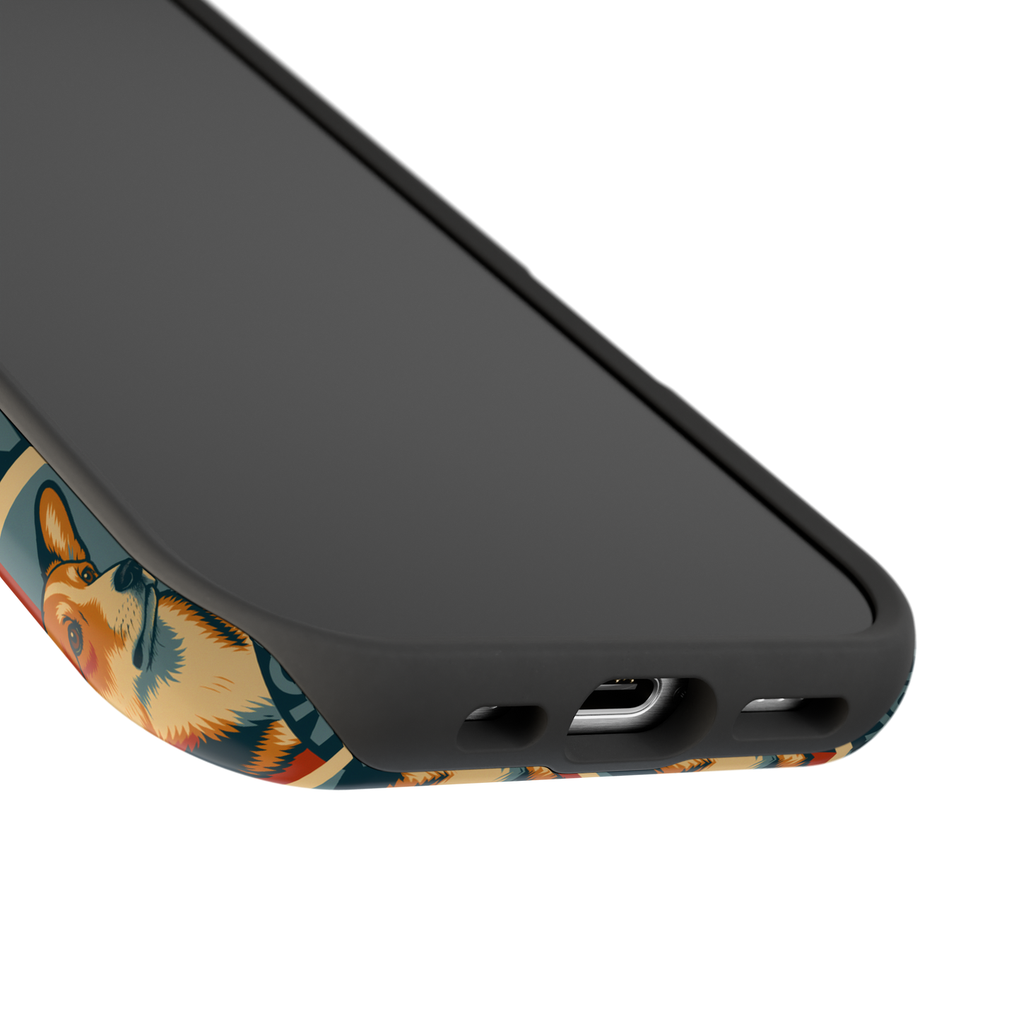 Corgi 'NOPE' Pattern Magsafe Impact Phone Case