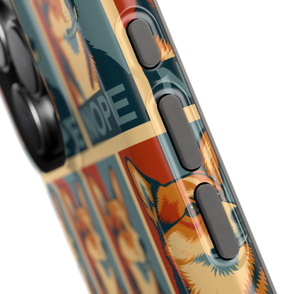 Corgi 'NOPE' Pattern Magsafe Impact Phone Case