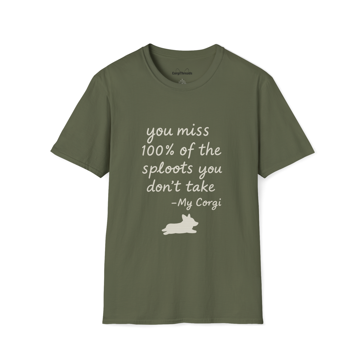 Inspirational 'You Miss 100% of the Splots You Don't Take' T-Shirt — Motivational Quote Tee