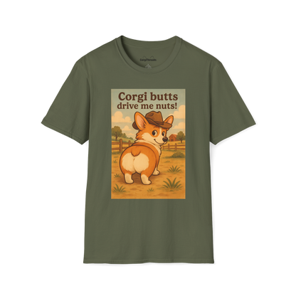 Corgi Butts Drive Me Nuts T-Shirt