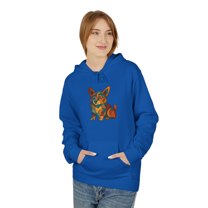 Corgi Cubism Hoodie - Colorful Geometric Dog Pullover