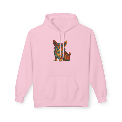 Corgi Cubism Hoodie - Colorful Geometric Dog Pullover