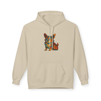 Corgi Cubism Hoodie - Colorful Geometric Dog Pullover