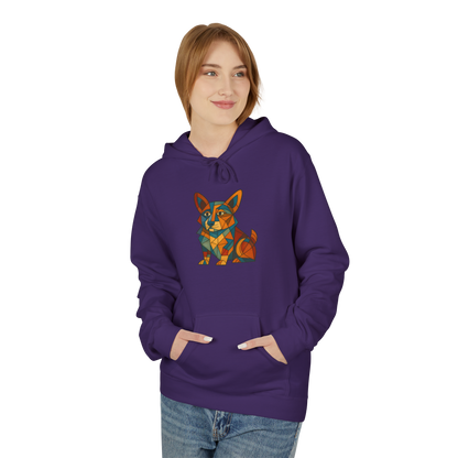 Corgi Cubism Hoodie - Colorful Geometric Dog Pullover