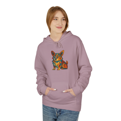 Corgi Cubism Hoodie - Colorful Geometric Dog Pullover