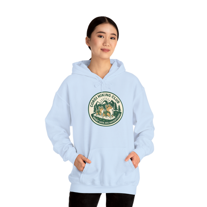 Corgi Hiking Club Hoodie — Corgi Dog Lover Outdoor Sweatshirt