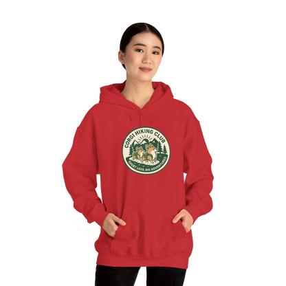 Corgi Hiking Club Hoodie — Corgi Dog Lover Outdoor Sweatshirt