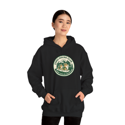 Corgi Hiking Club Hoodie — Corgi Dog Lover Outdoor Sweatshirt