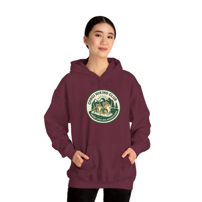 Corgi Hiking Club Hoodie — Corgi Dog Lover Outdoor Sweatshirt