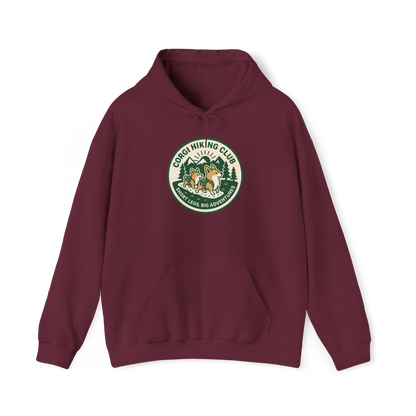 Corgi Hiking Club Hoodie — Corgi Dog Lover Outdoor Sweatshirt