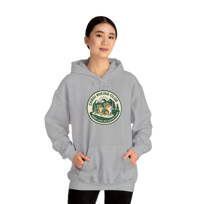Corgi Hiking Club Hoodie — Corgi Dog Lover Outdoor Sweatshirt