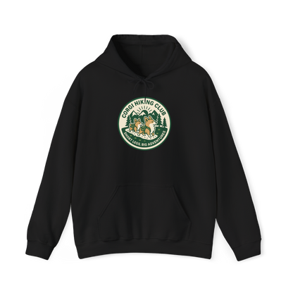 Corgi Hiking Club Hoodie — Corgi Dog Lover Outdoor Sweatshirt