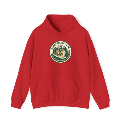 Corgi Hiking Club Hoodie — Corgi Dog Lover Outdoor Sweatshirt
