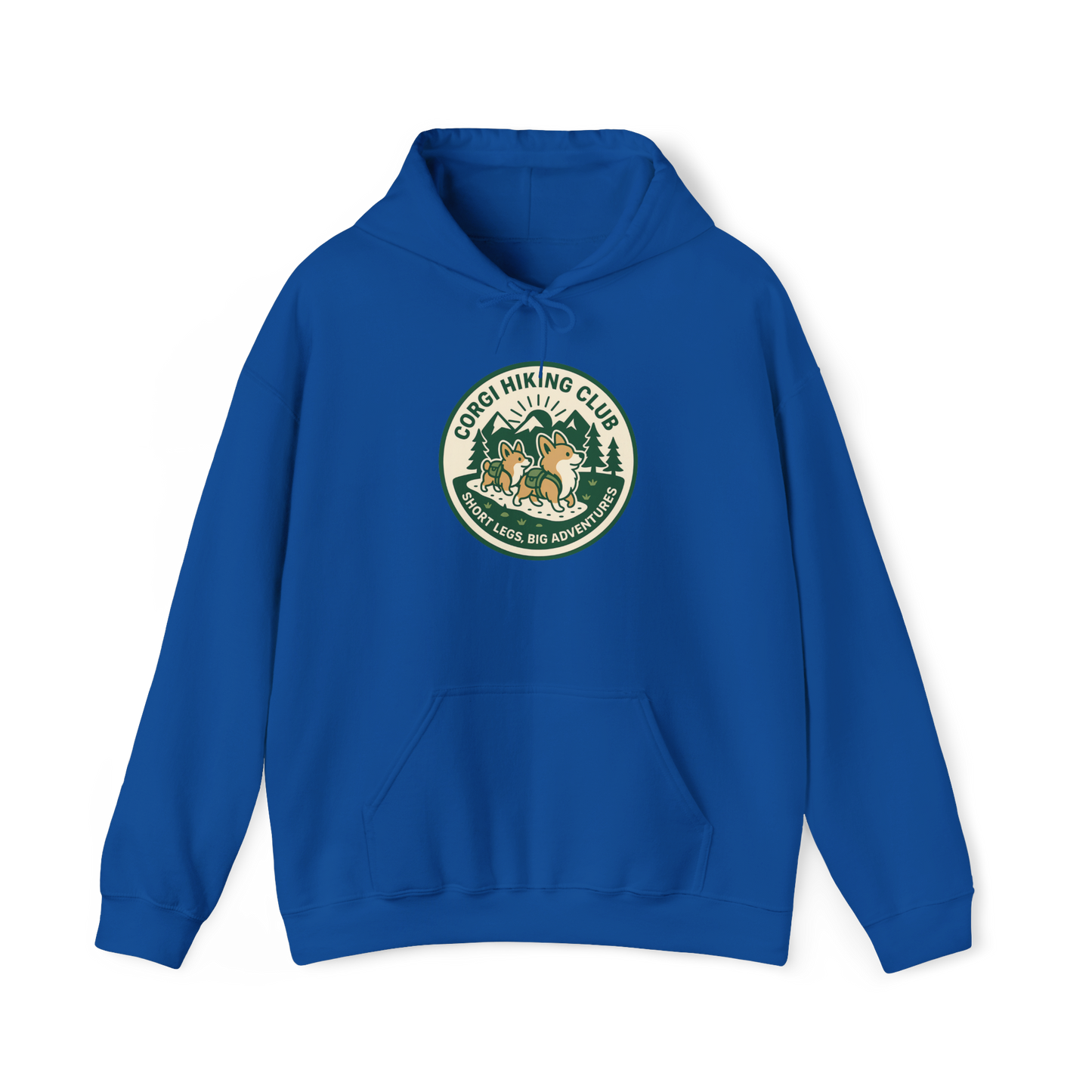 Corgi Hiking Club Hoodie — Corgi Dog Lover Outdoor Sweatshirt