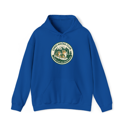 Corgi Hiking Club Hoodie — Corgi Dog Lover Outdoor Sweatshirt