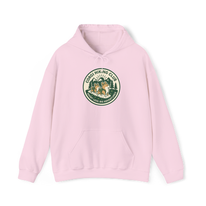 Corgi Hiking Club Hoodie — Corgi Dog Lover Outdoor Sweatshirt