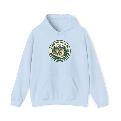 Corgi Hiking Club Hoodie — Corgi Dog Lover Outdoor Sweatshirt