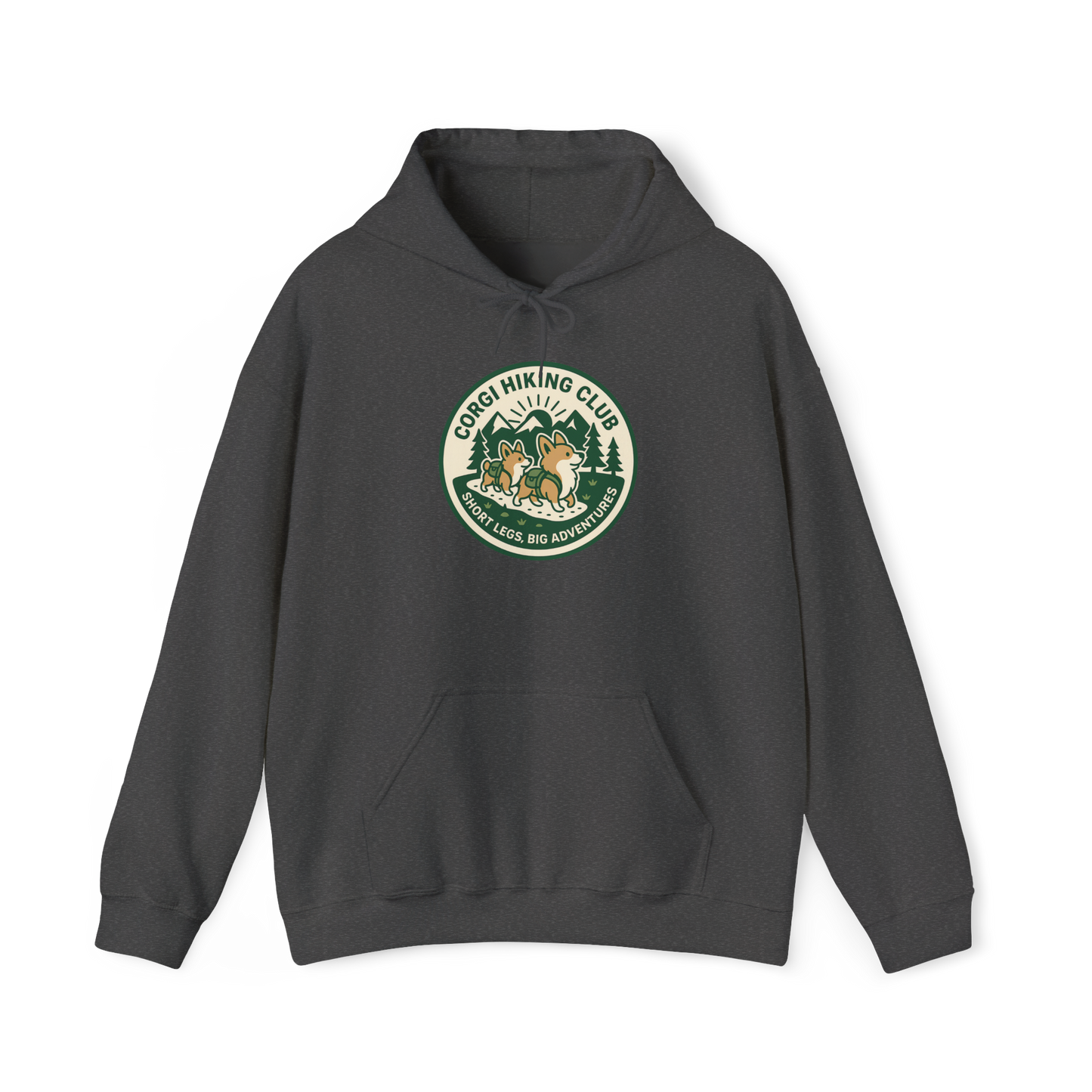 Corgi Hiking Club Hoodie — Corgi Dog Lover Outdoor Sweatshirt