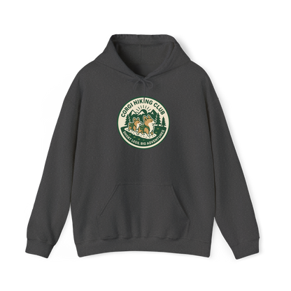 Corgi Hiking Club Hoodie — Corgi Dog Lover Outdoor Sweatshirt
