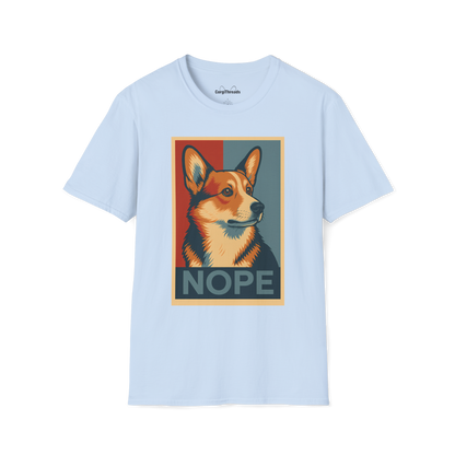 Corgi Nope Tee — Stubborn Corgi