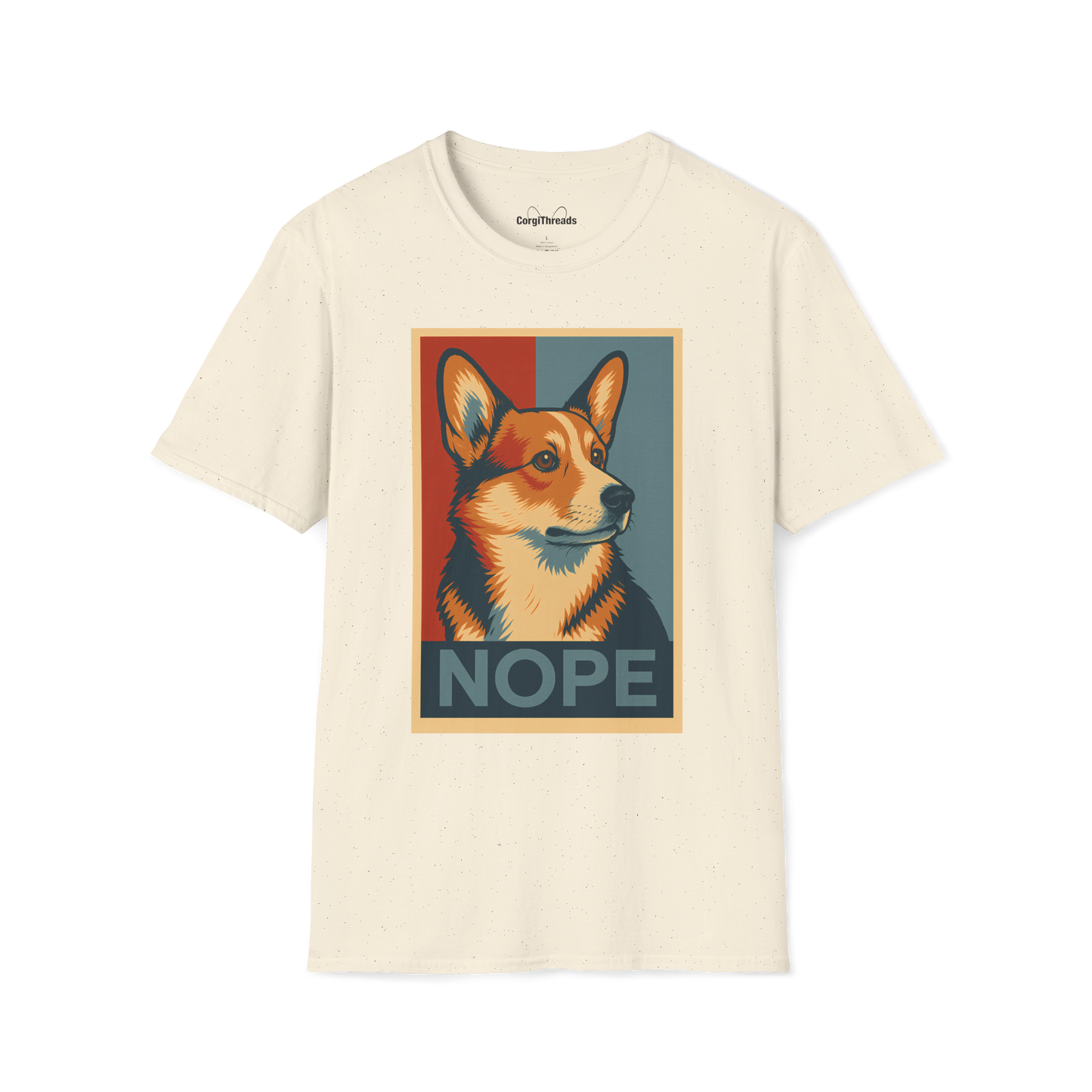Corgi Nope Tee — Stubborn Corgi