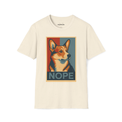 Corgi Nope Tee — Stubborn Corgi