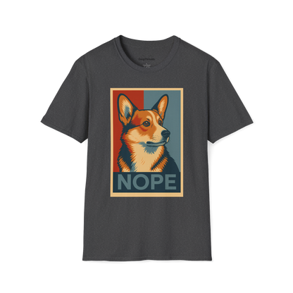Corgi Nope Tee — Stubborn Corgi