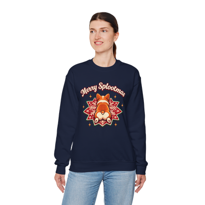 Holiday Corgi Sweatshirt – "Merry Splootmas" Cute Christmas Corgi Crewneck