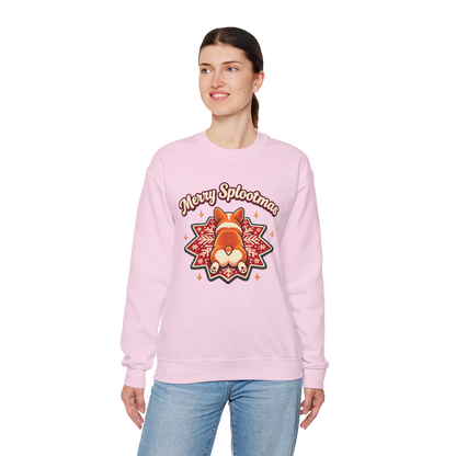 Holiday Corgi Sweatshirt – "Merry Splootmas" Cute Christmas Corgi Crewneck